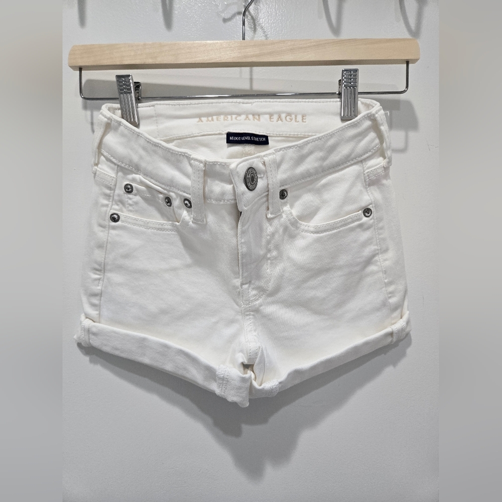 American Eagle Outfitters Women's White Jean Shorts